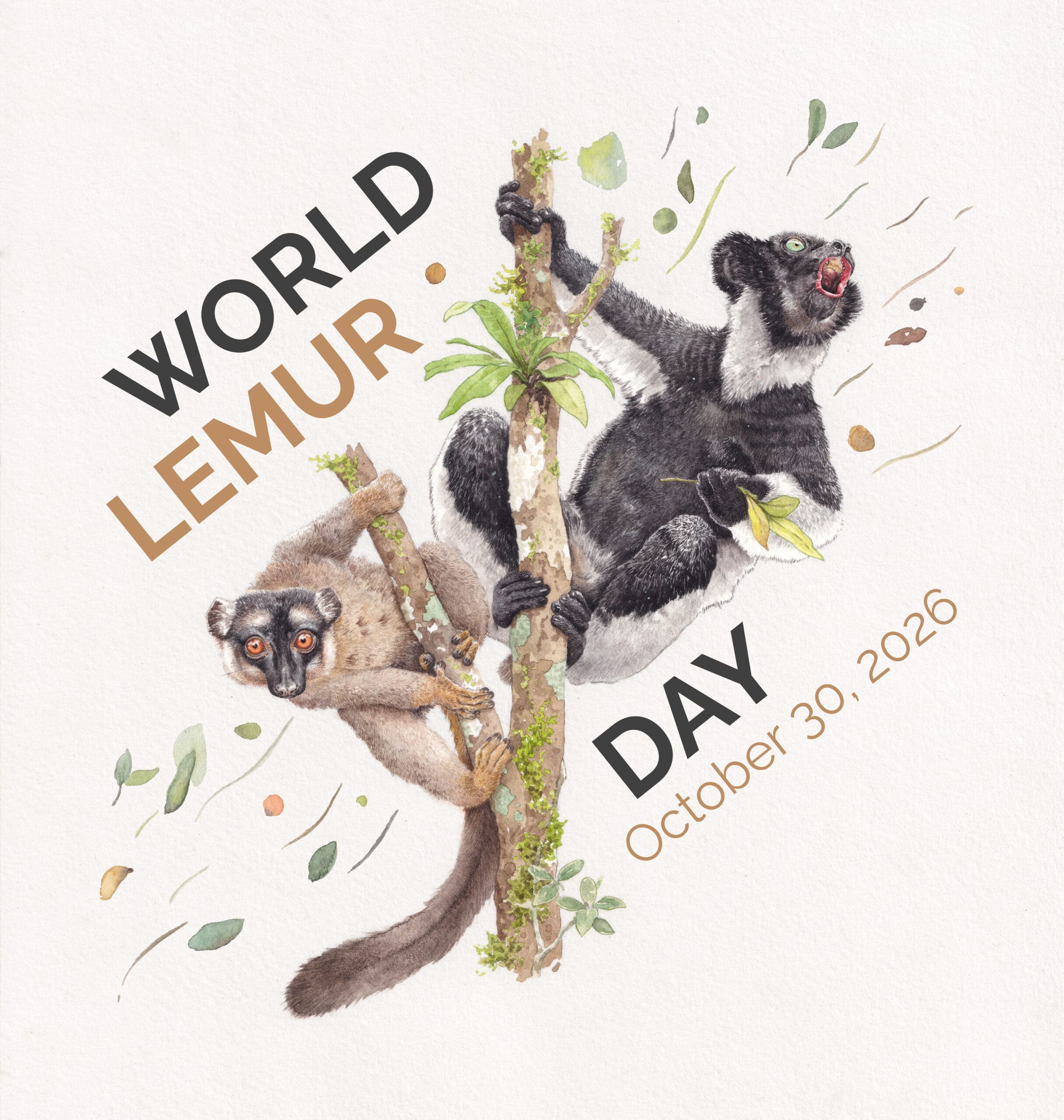 2026 World Lemur Day Logo by Alain Rasolo